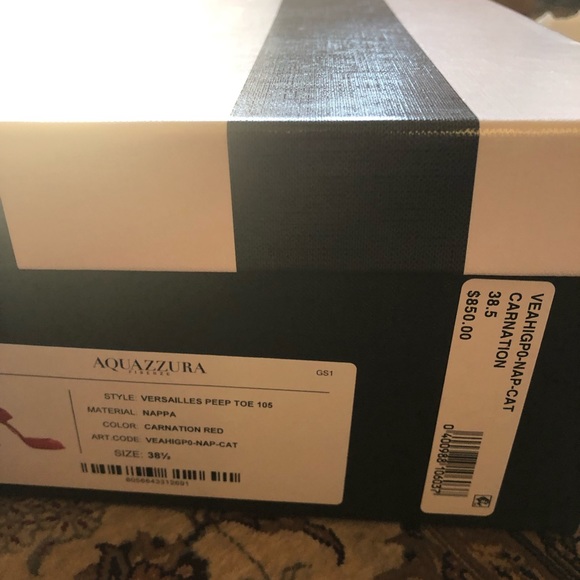 Aquazzura Versailles peep toe pumps, Size 38.5 - Picture 8 of 8